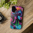 Neon Androgen Cactus Flower Tough Phone Case for iPhone, Galaxy, or Google Pixel
