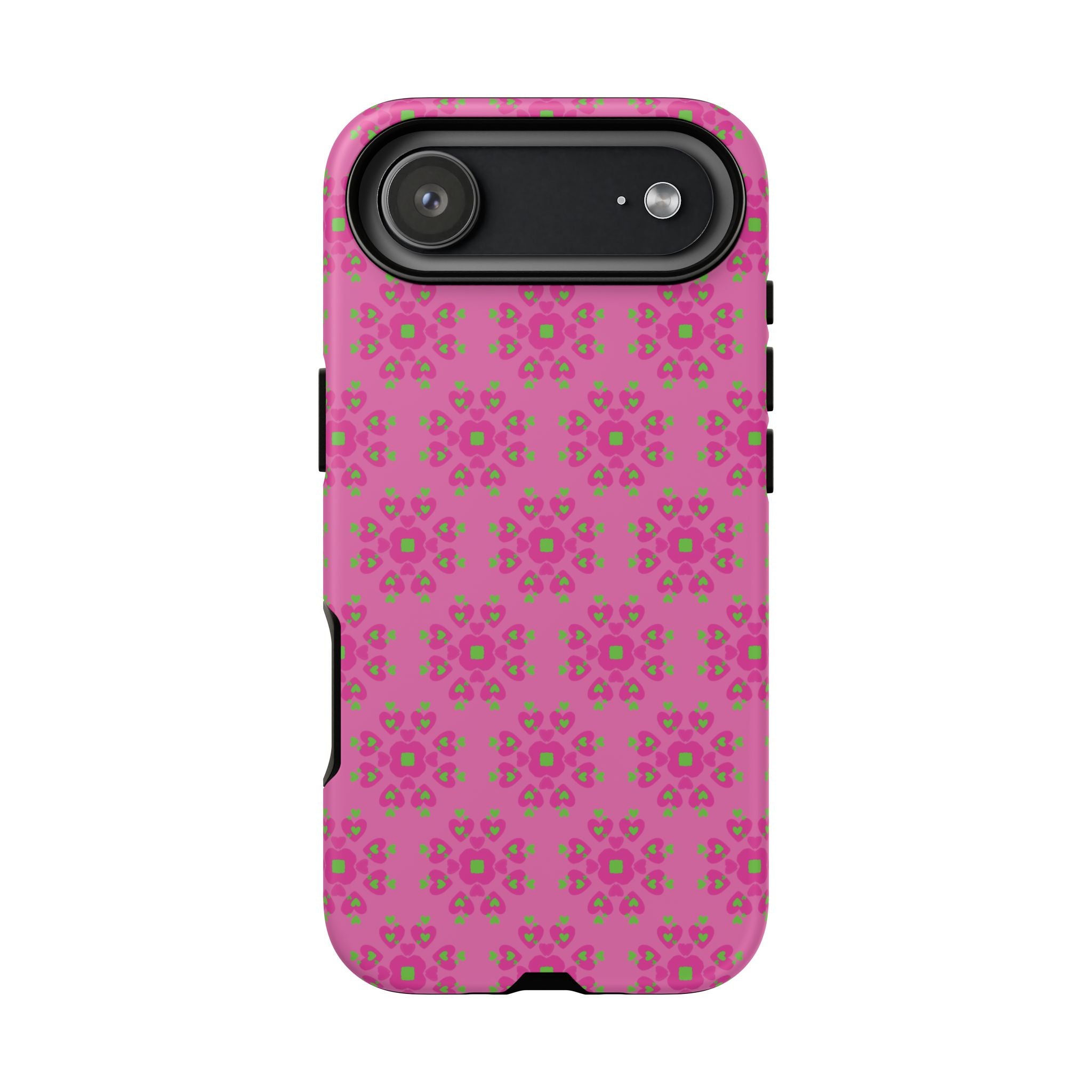 Floresta Heart Pink Tough Phone Case iPhone, Galaxy, or Google Pixel