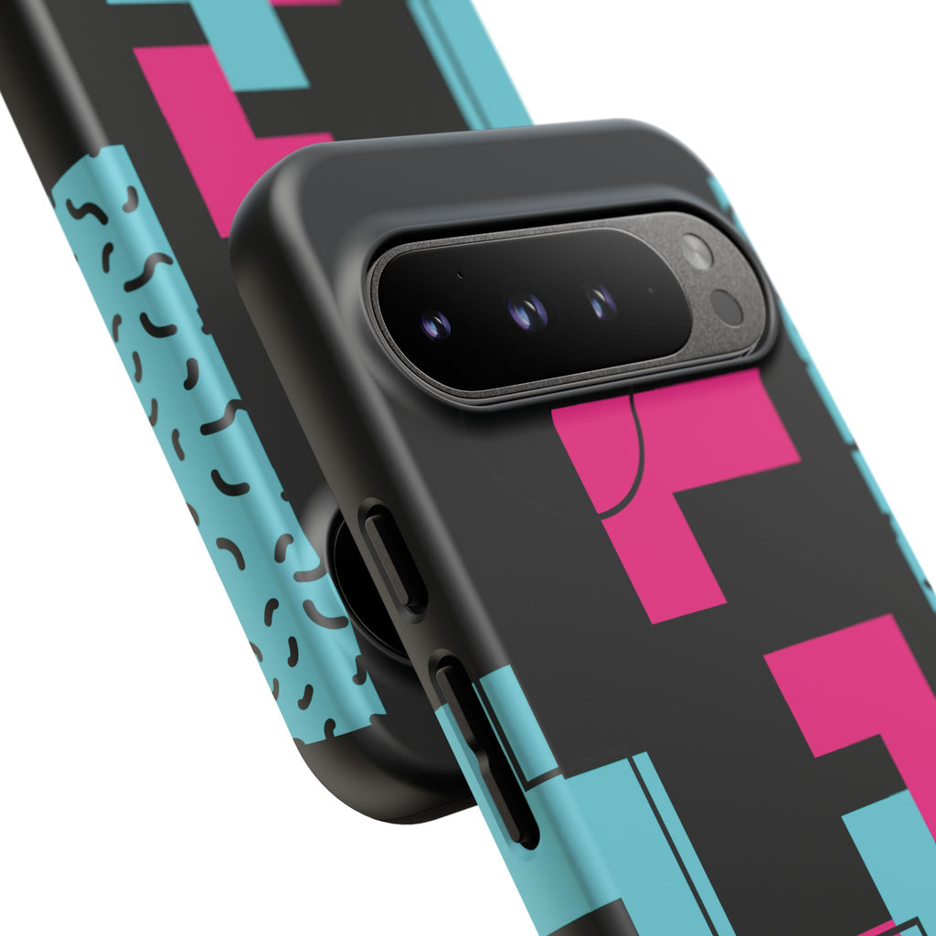 Retro Blocks LOVE Tough Case for iPhone, Galaxy or Google Pixel