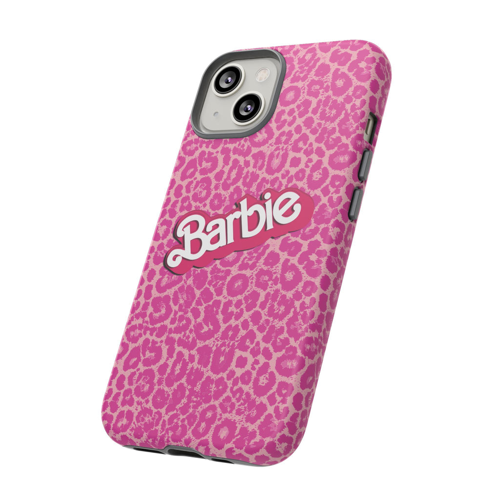 Hot Neon Pink Leopard Barb Tough Phone Case iPhone, Galaxy, or Google Pixel
