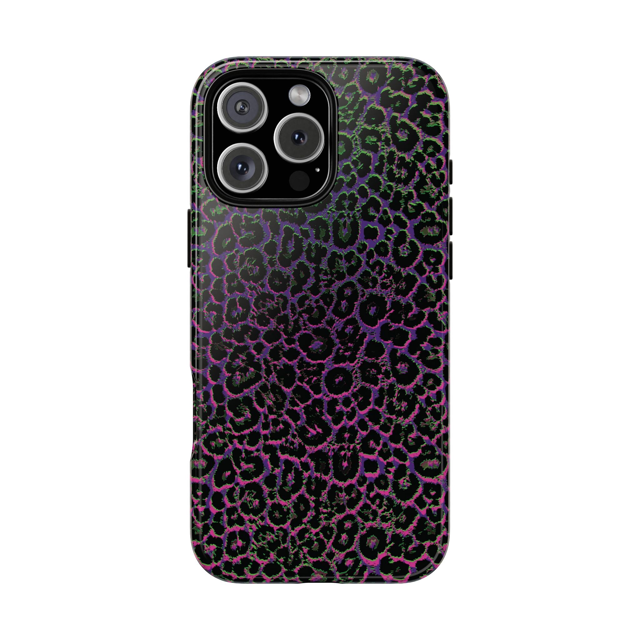 Colorful Leopard Tough Phone Case for iPhone, Galaxy, or Google Pixel