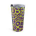 Purple Neon Lime Leopard Kz Tumbler 20oz