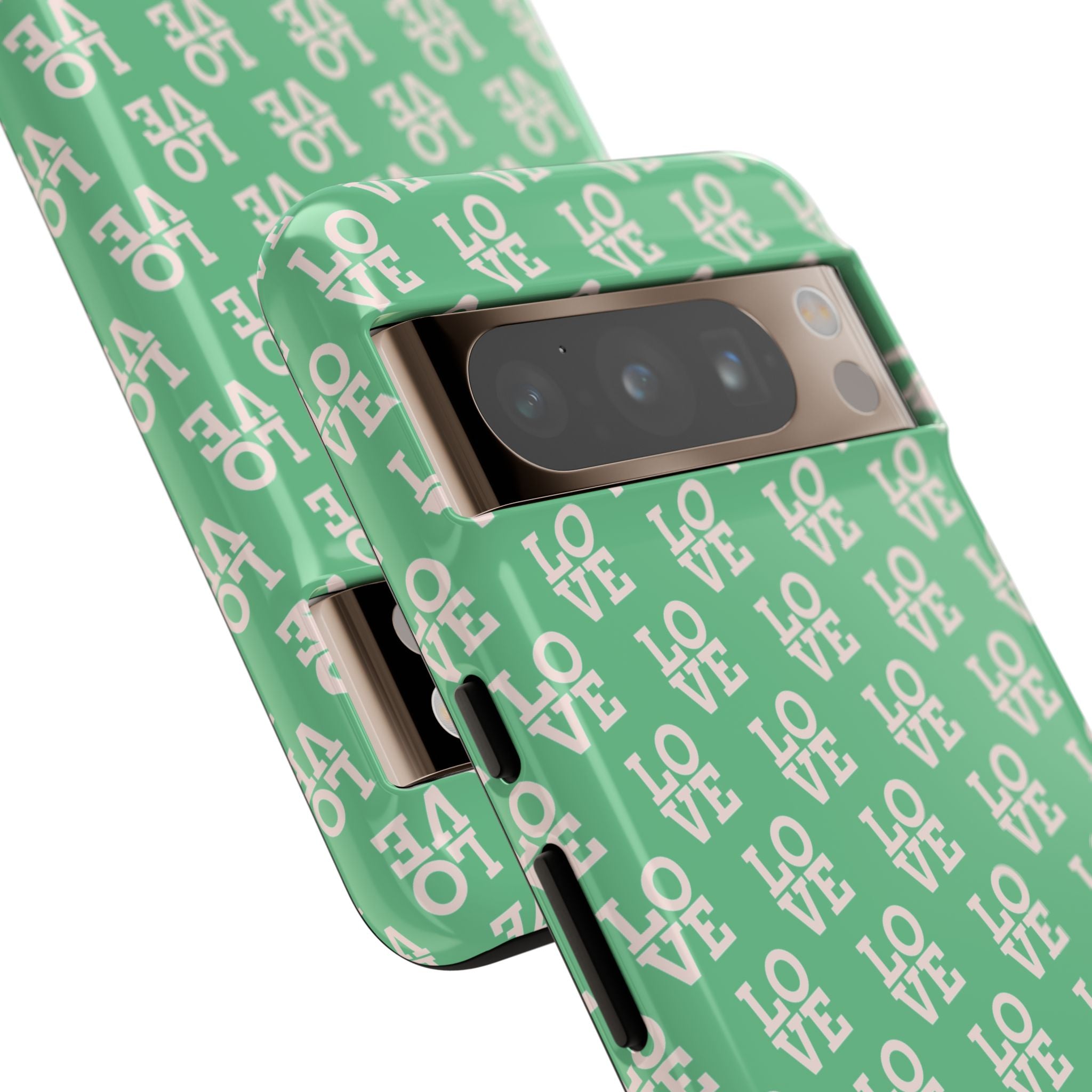 LOVE Aqua Tough Phone Case for iPhone, Galaxy, or Google Pixel