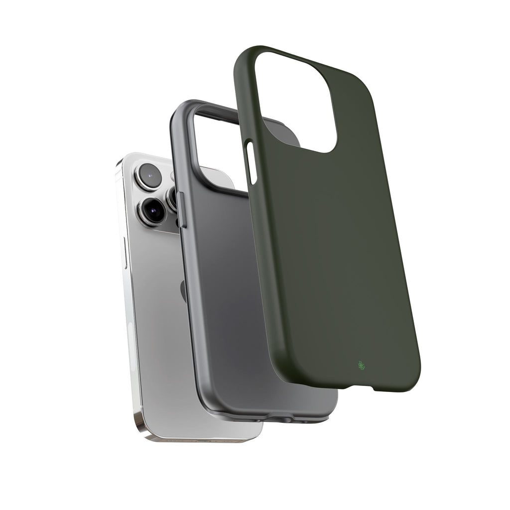 Olive Green Tough Phone Case for iPhone, Galaxy and Google Pixel