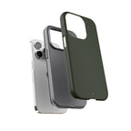 Olive Green Tough Phone Case for iPhone, Galaxy and Google Pixel