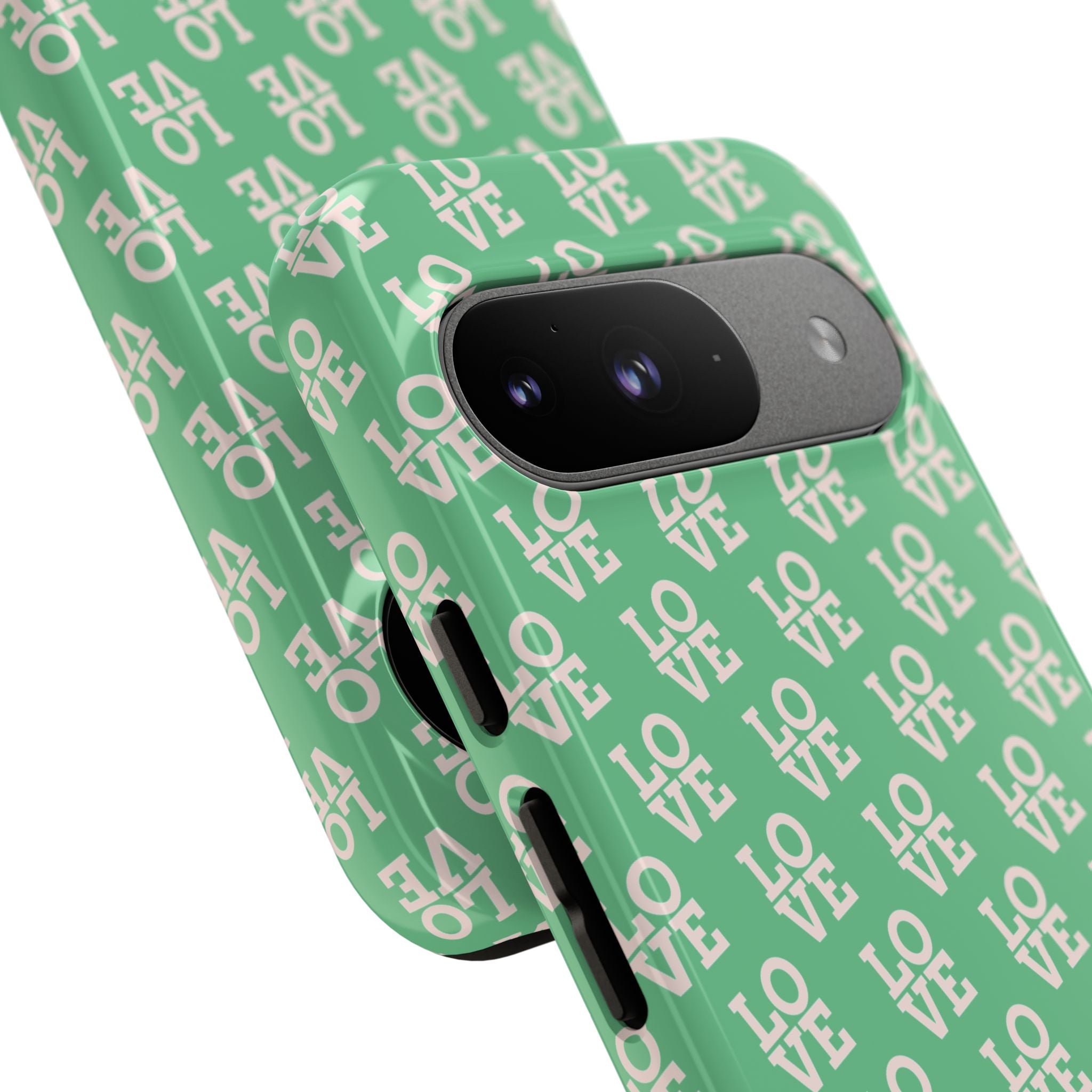 LOVE Aqua Tough Phone Case for iPhone, Galaxy, or Google Pixel