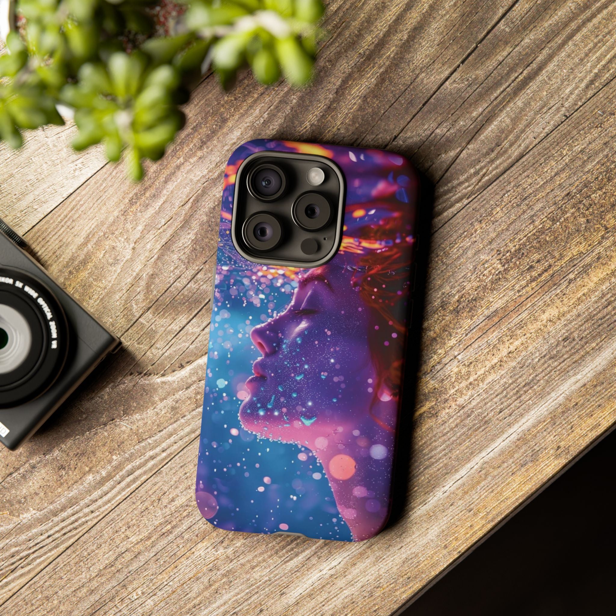 Meditating Underwater Tough Phone Case for iPhone, Galaxy, or Google Pixel