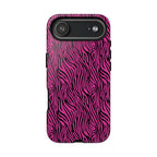 Pink Zebra Tough Phone Case for iPhone, Galaxy, or Google Pixel