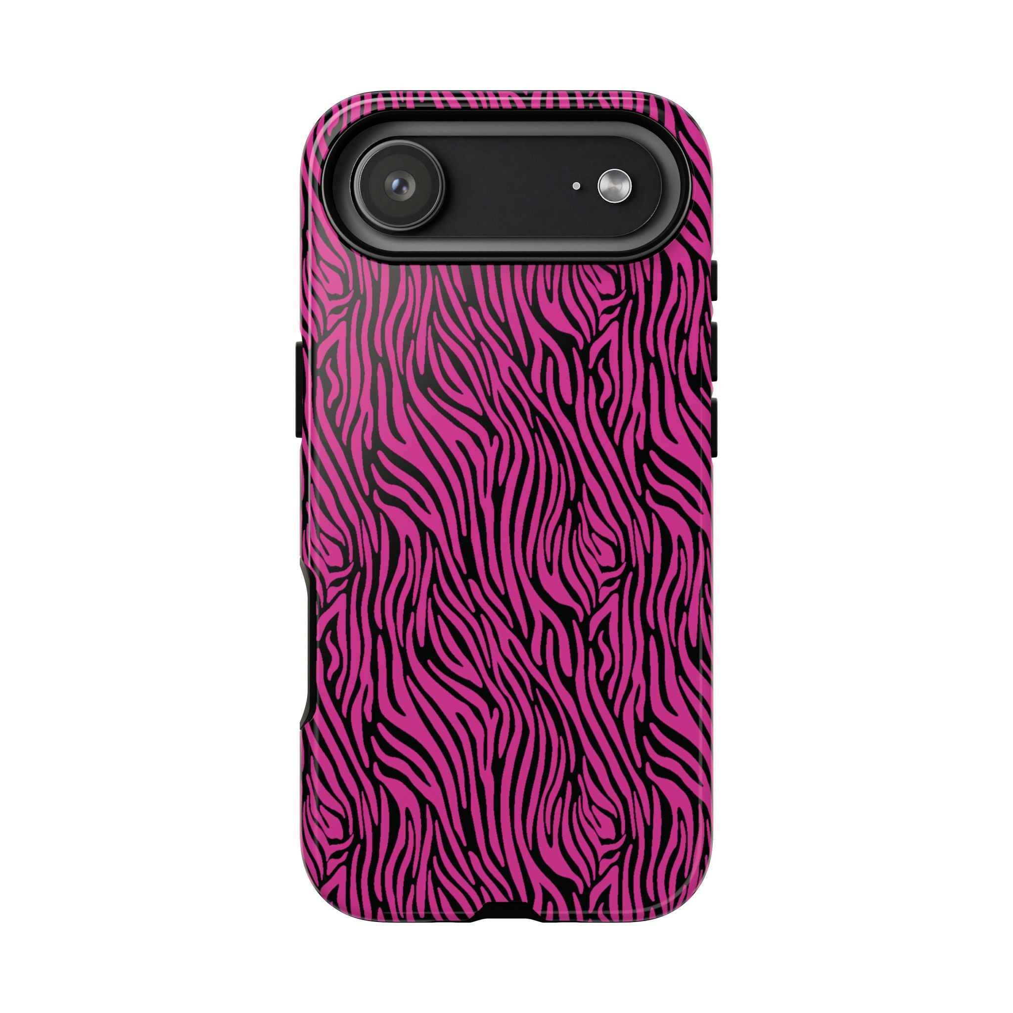 Pink Zebra Tough Phone Case for iPhone, Galaxy, or Google Pixel