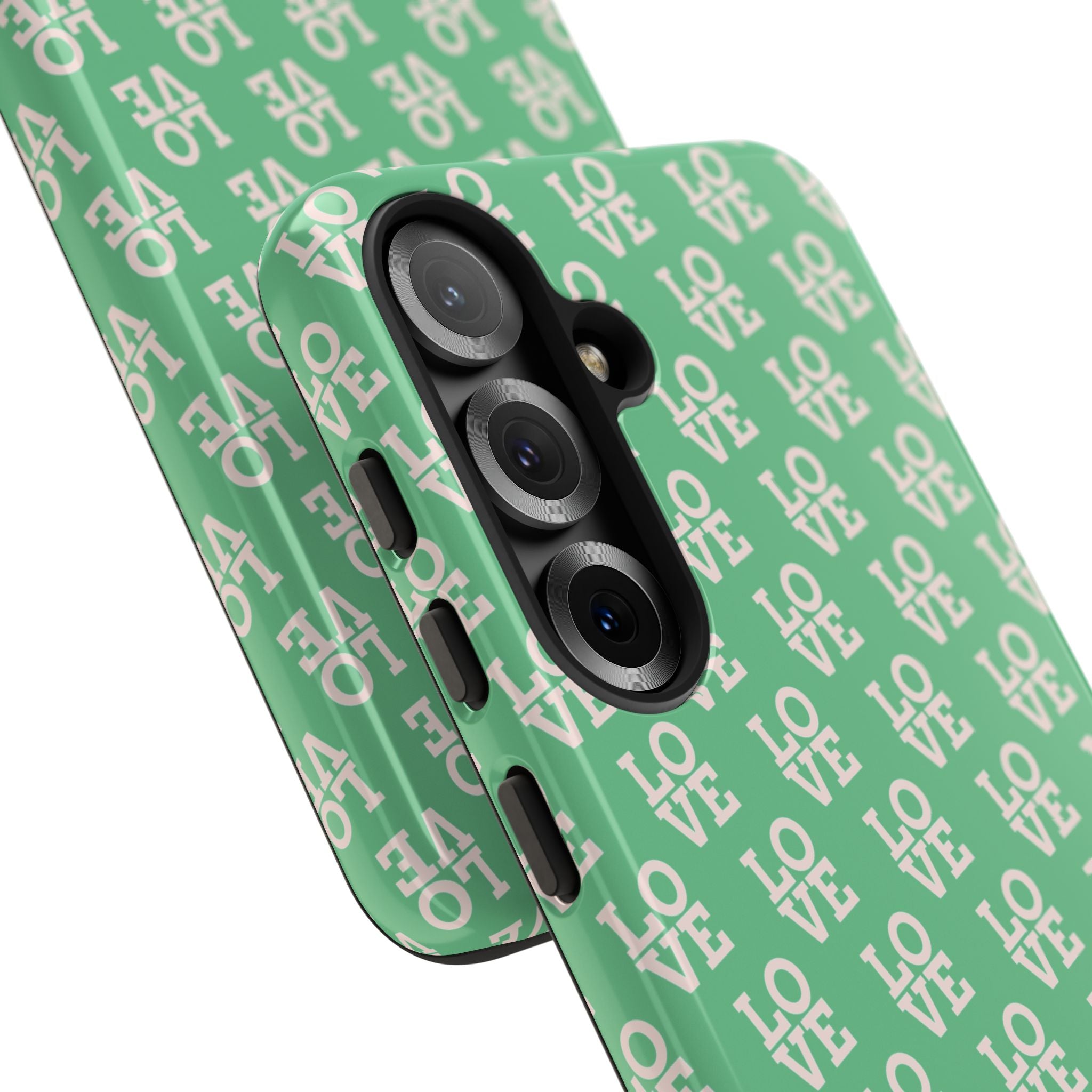 LOVE Aqua Tough Phone Case for iPhone, Galaxy, or Google Pixel