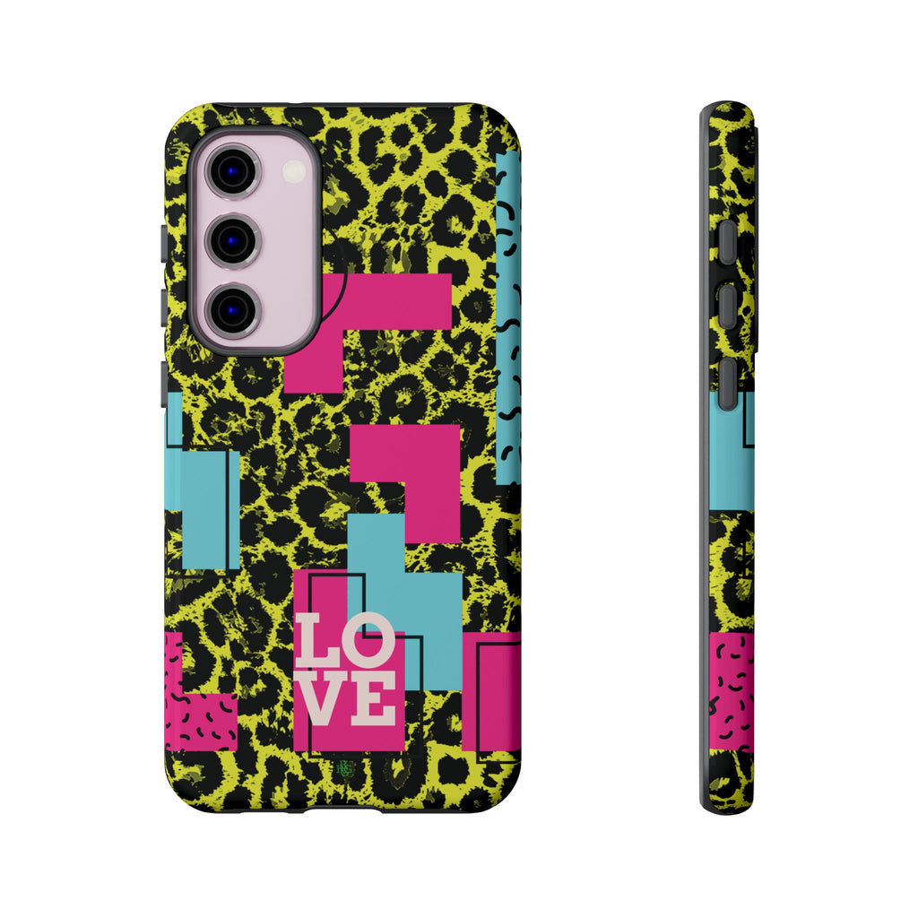 LOVE Neon Yellow RG Phone Case iPhone, Galaxy and Google Tough Cases