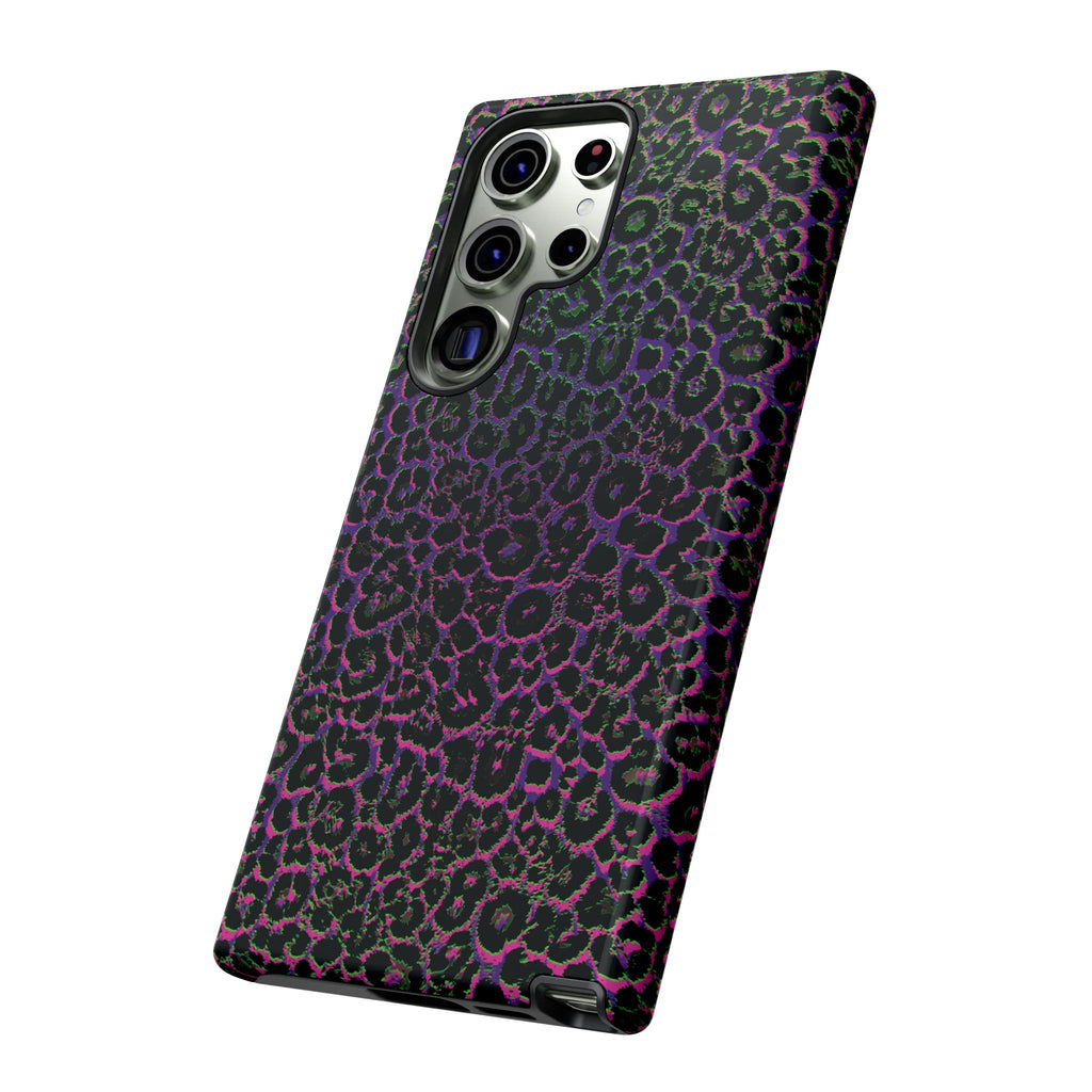 Colorful Leopard Tough Phone Case for iPhone, Galaxy, or Google Pixel