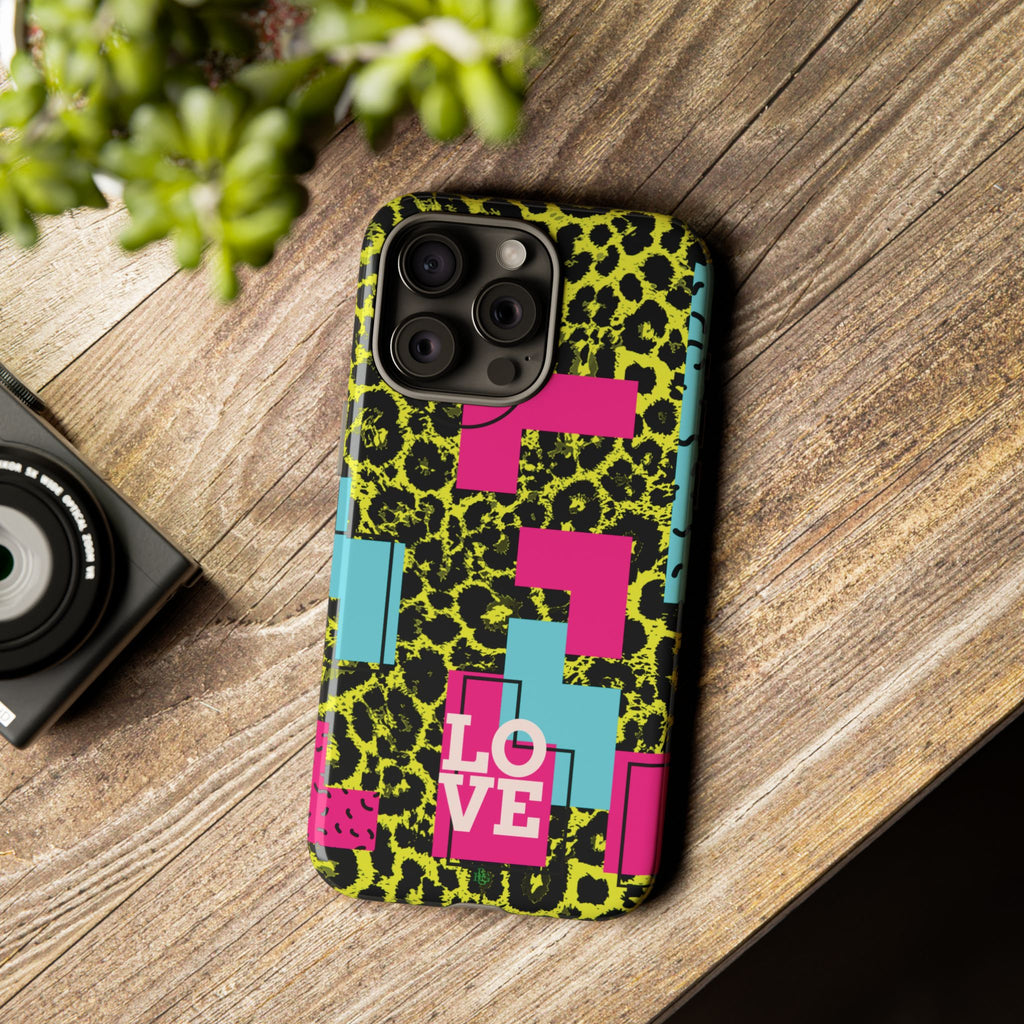LOVE Neon Yellow RG Phone Case iPhone, Galaxy and Google Tough Cases