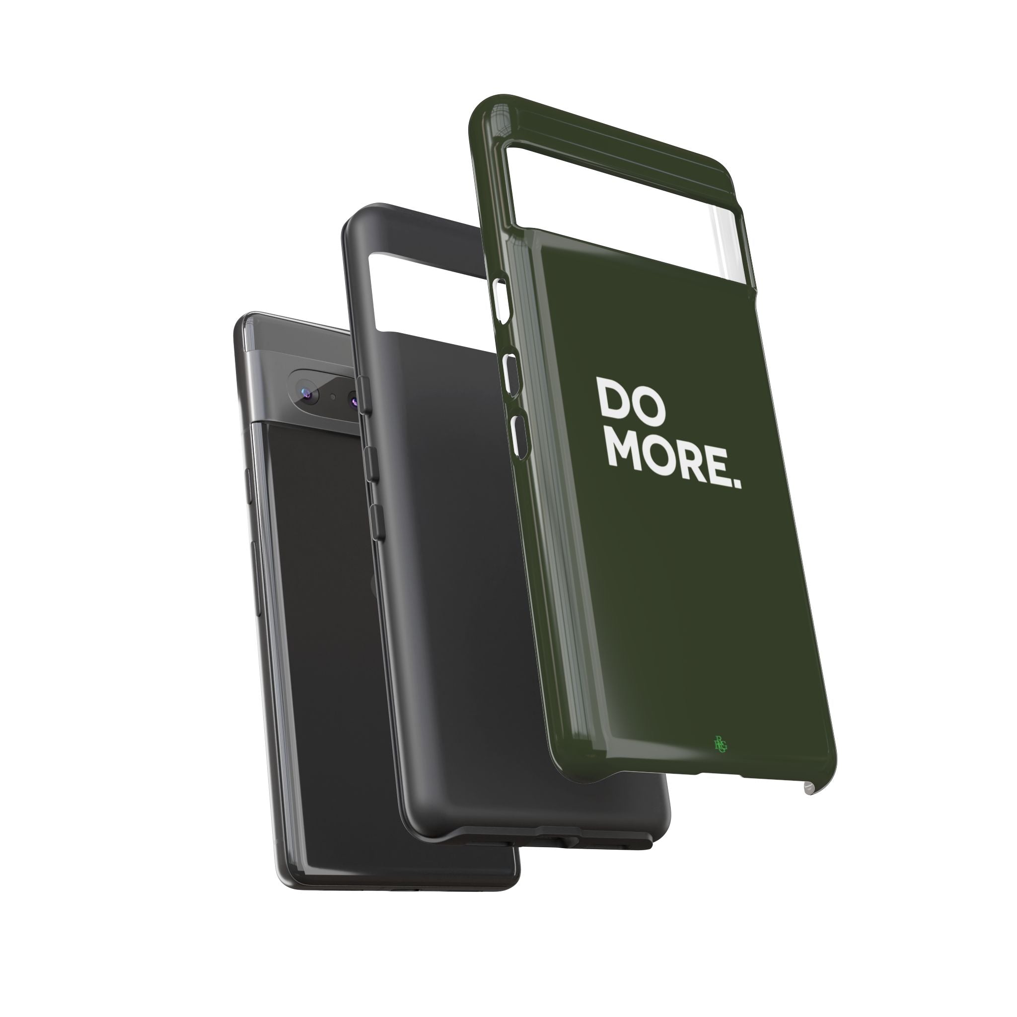 Olive Green Do More Tough Phone Case for iPhone, Galaxy, or Google Pixel