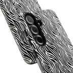 Black and White Zebra Print Tough Case iPhone, Galaxy and Google Pixel
