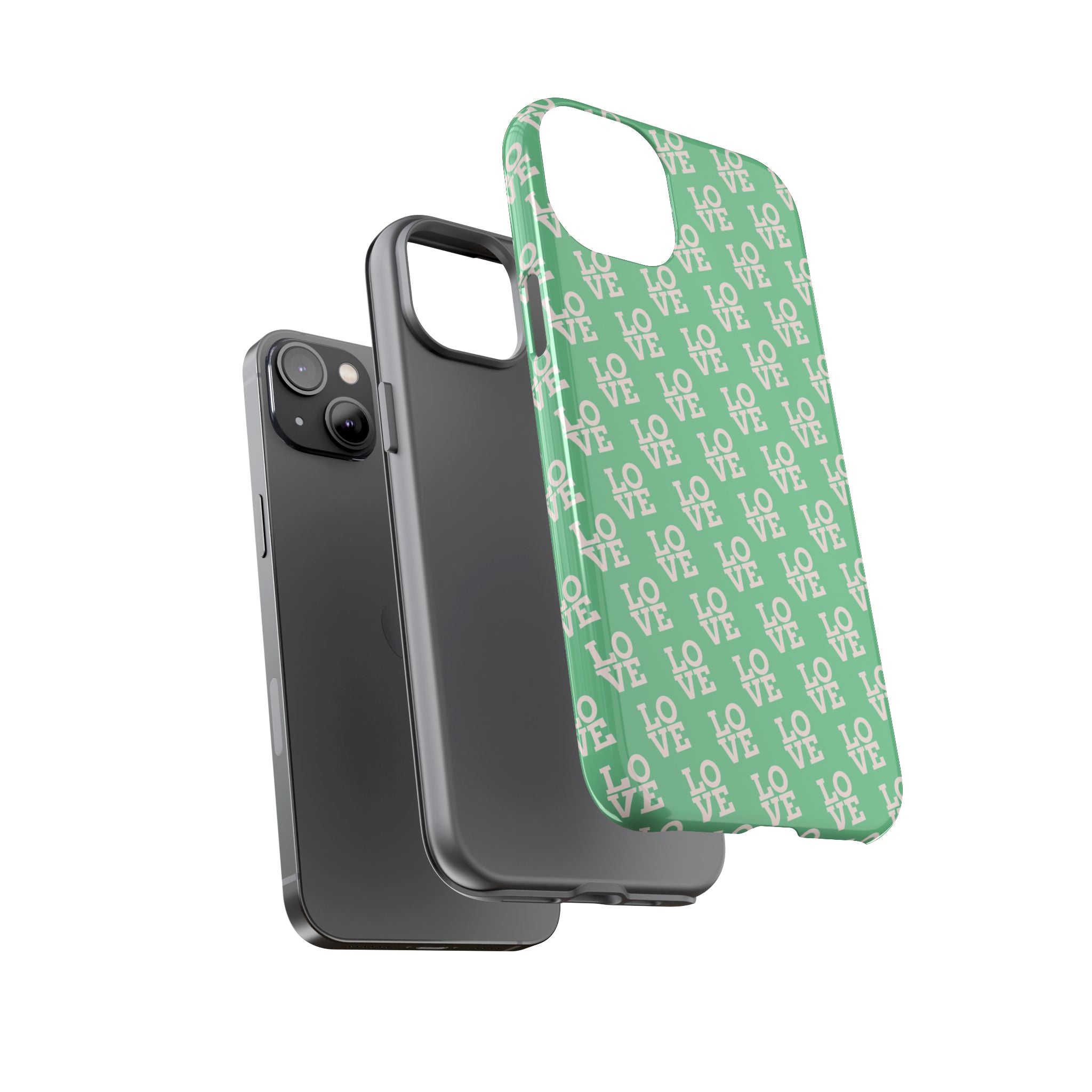 LOVE Aqua Tough Phone Case for iPhone, Galaxy, or Google Pixel