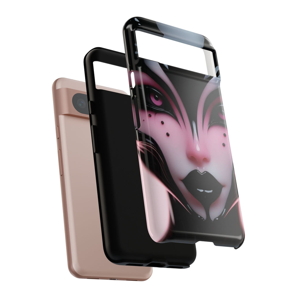 Pink Alien Tough Phone Case for iPhone, Galaxy, or Google Pixel