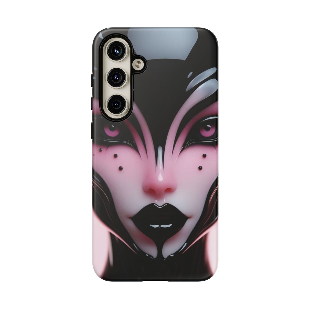 Pink Alien Tough Phone Case for iPhone, Galaxy, or Google Pixel