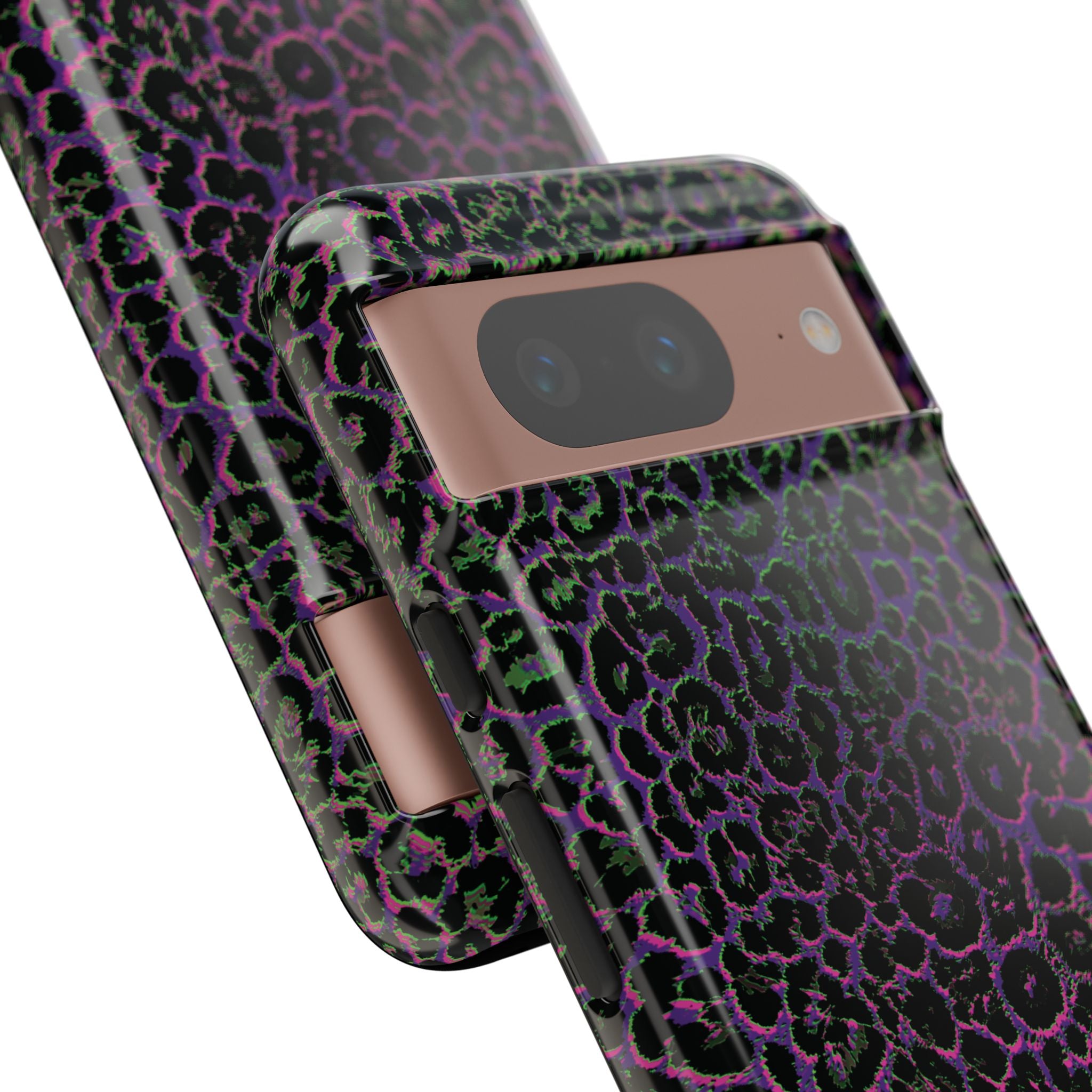 Colorful Leopard Tough Phone Case for iPhone, Galaxy, or Google Pixel