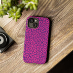 Pink Purple Leopard Tough Phone Case iPhone, Galaxy and Google Pixel