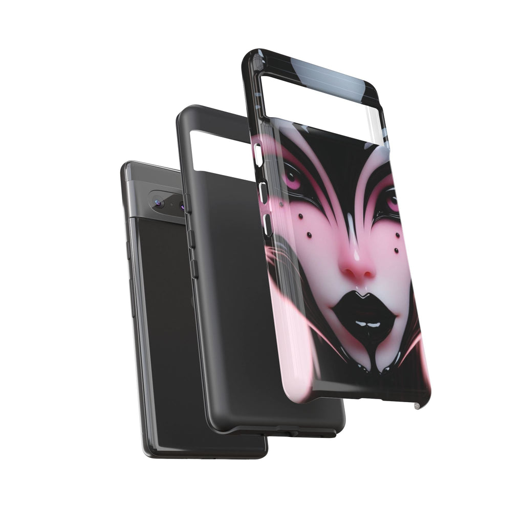 Pink Alien Tough Phone Case for iPhone, Galaxy, or Google Pixel