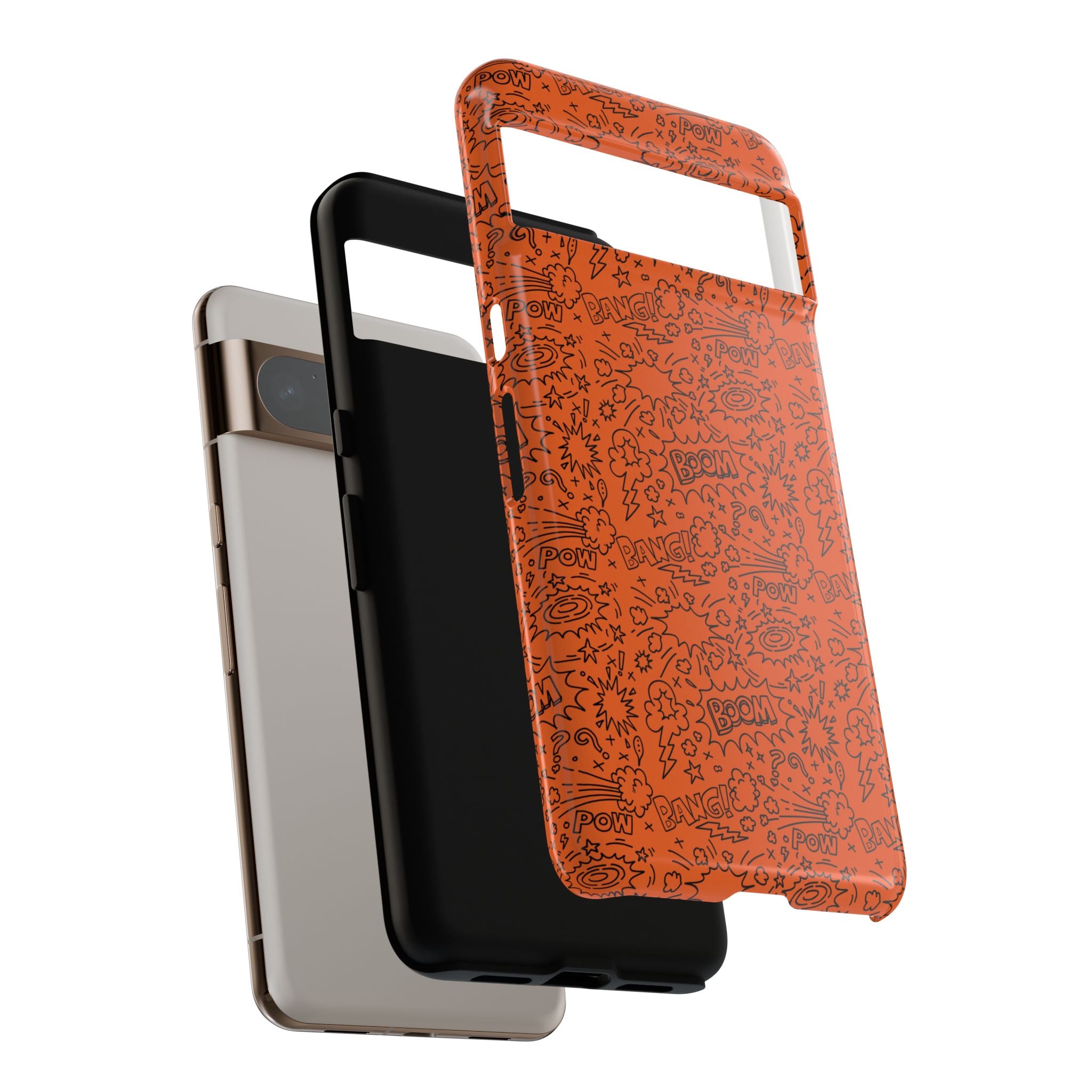 Wow Orange Tough Case for iPhone, Galaxy, or Google Pixel