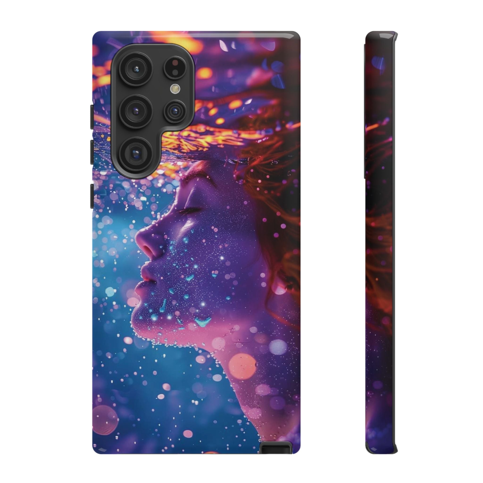 Meditating Underwater Tough Phone Case for iPhone, Galaxy, or Google Pixel