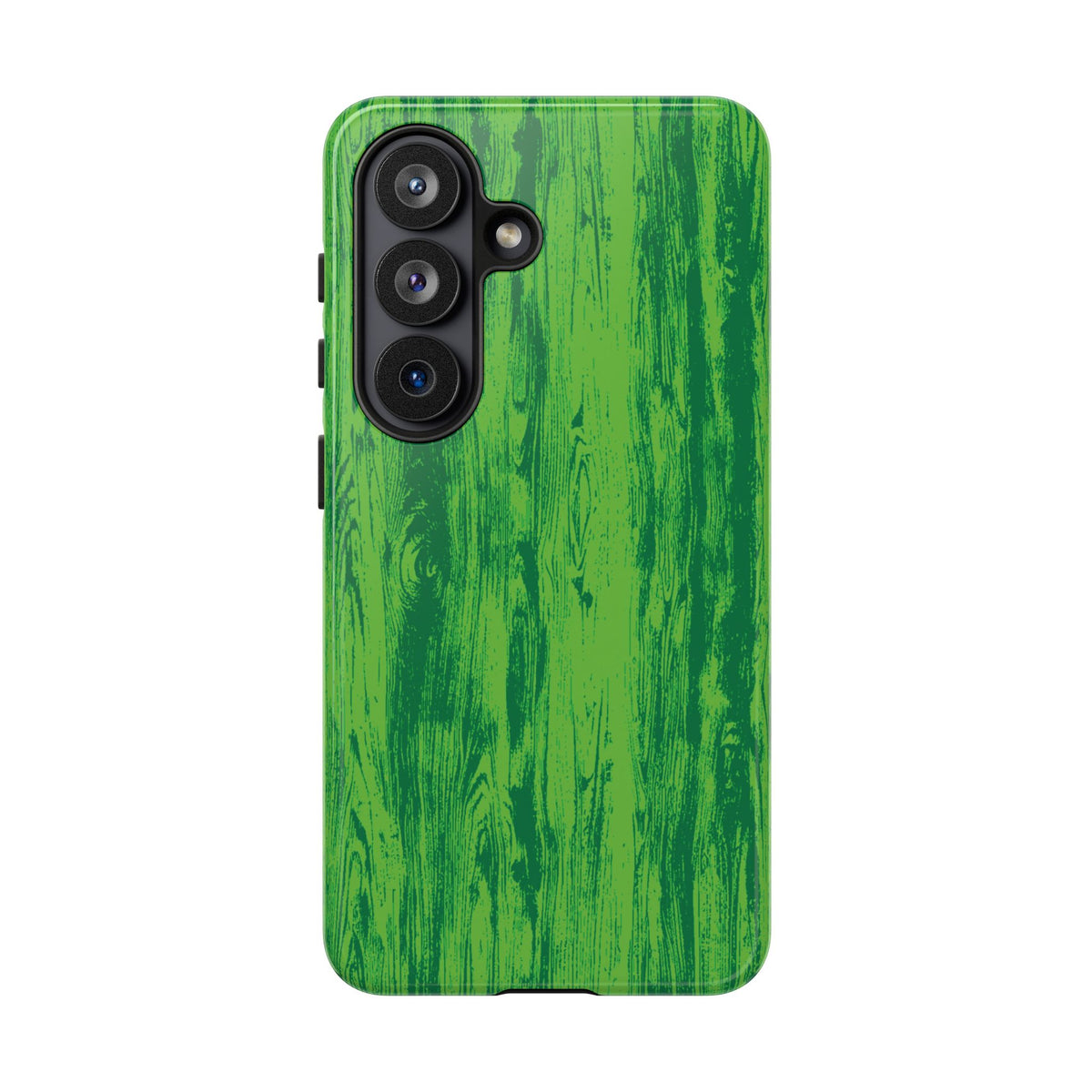 Neon Green Wood Print Tough Phone Case iPhone, Galaxy, or Google Pixel