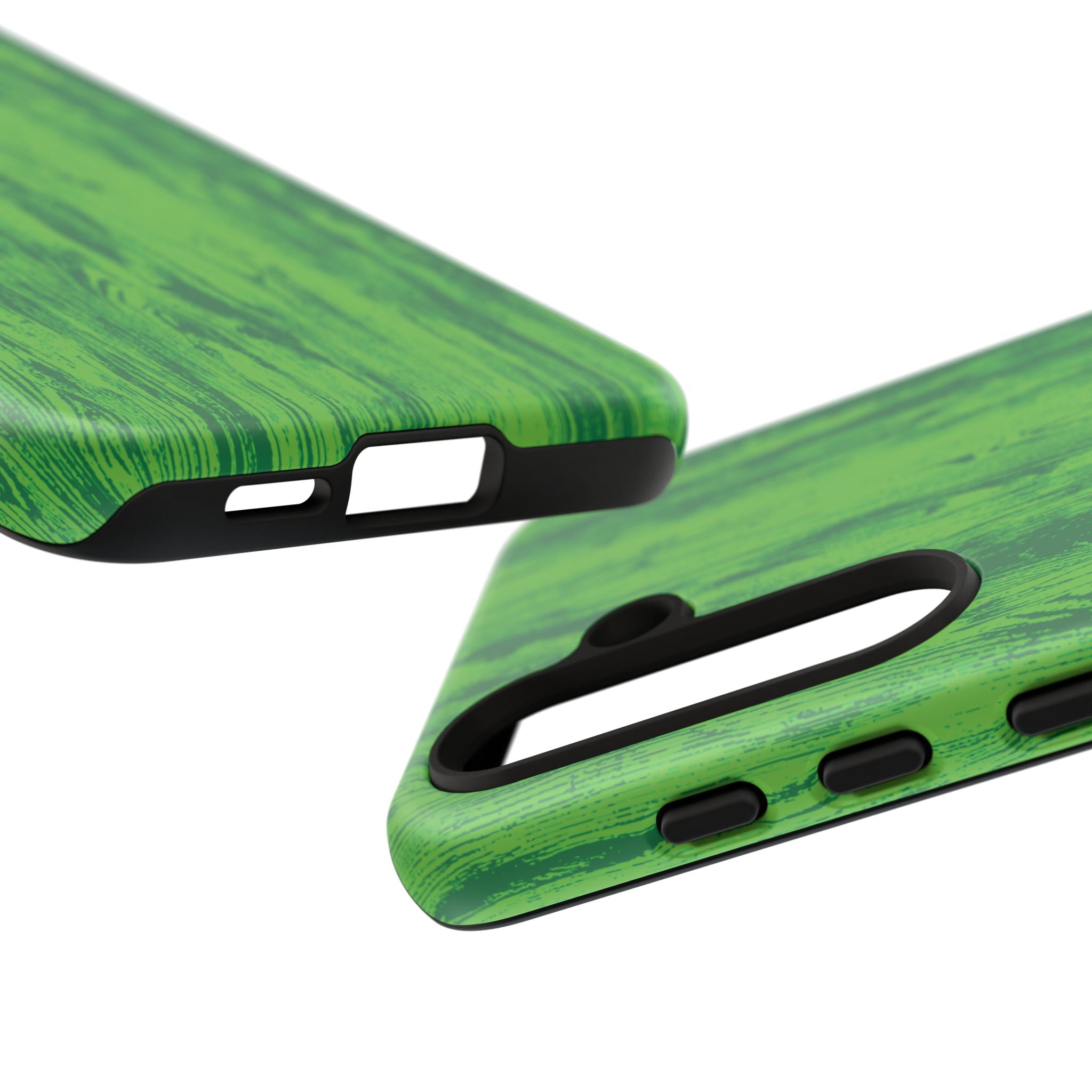 Neon Green Wood Tough Phone Case iPhone, Galaxy, or Google Pixel
