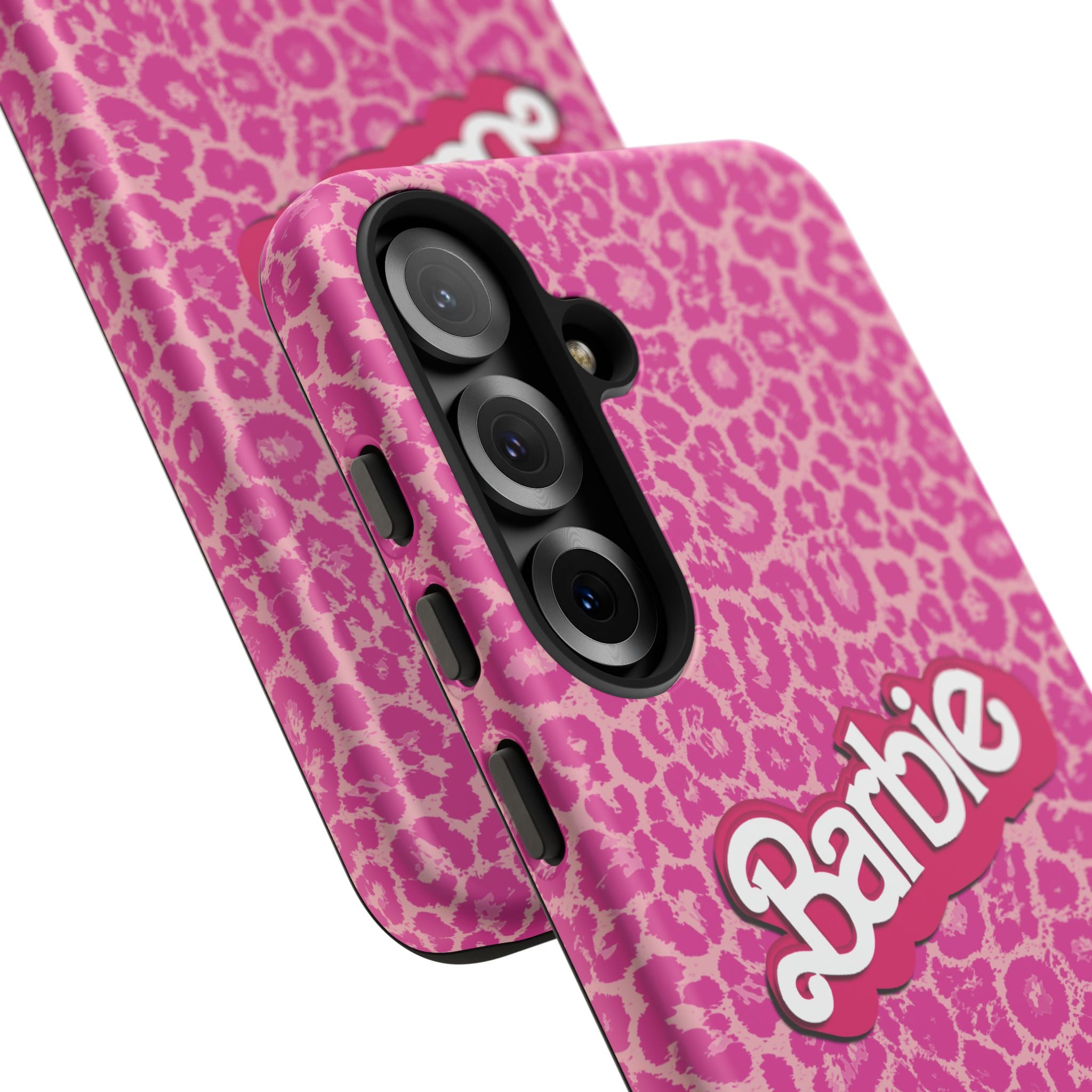 Hot Neon Pink Leopard Barb Tough Phone Case iPhone, Galaxy, or Google Pixel