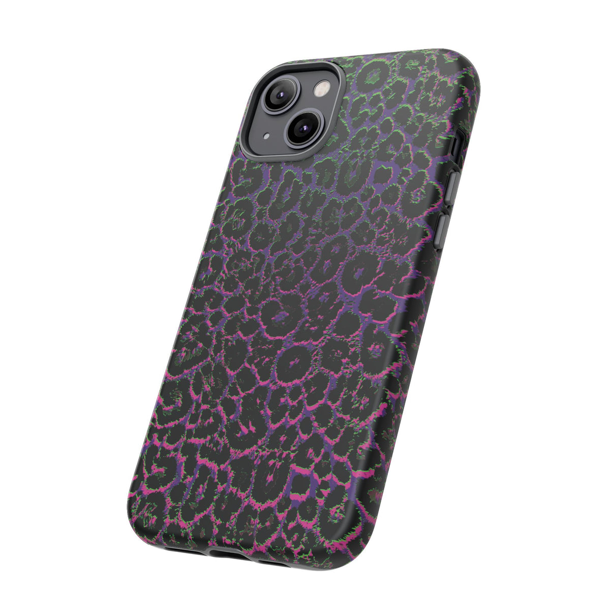 Colorful Leopard Tough Phone Case for iPhone, Galaxy, or Google Pixel
