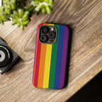 LGBTQ Rainbow Flag Tough Phone Case for iPhone, Galaxy, or Google Pixel