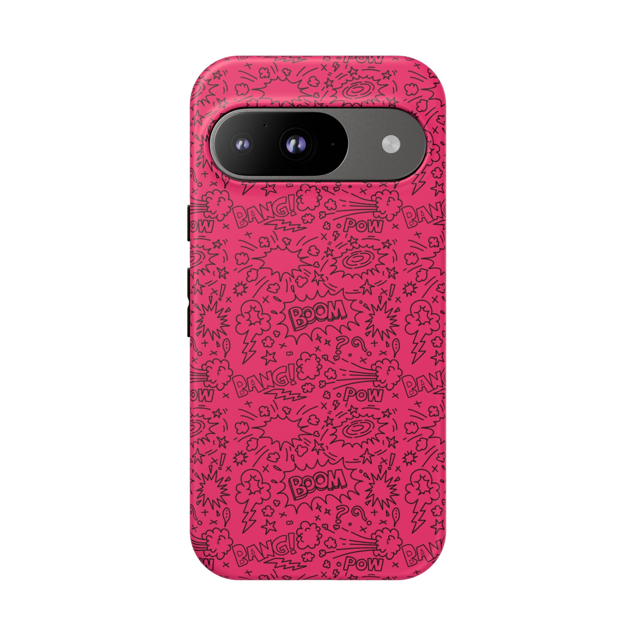 Pink Wow Tough Case for iPhone, Galaxy, or Google Pixel