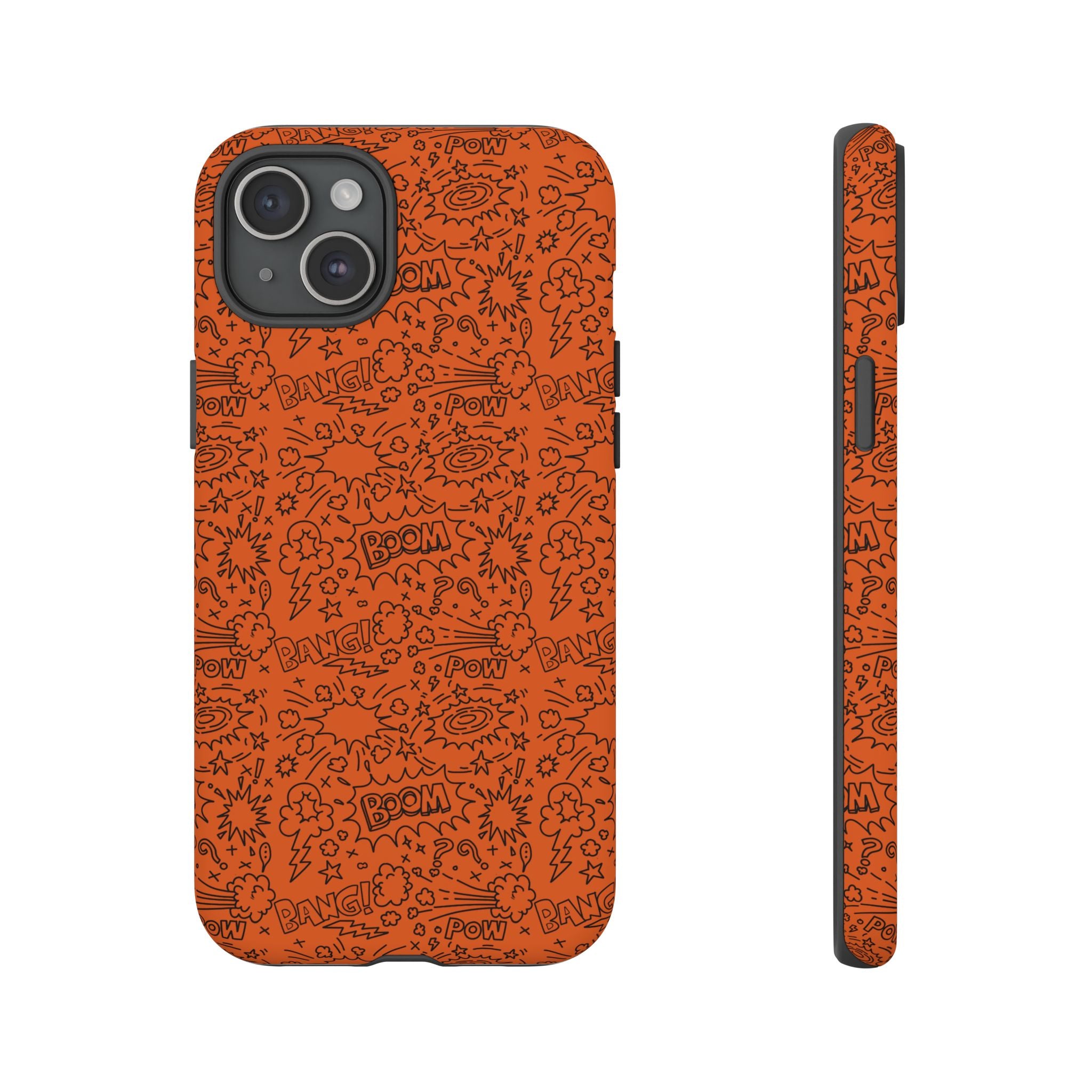 Wow Orange Tough Case for iPhone, Galaxy, or Google Pixel