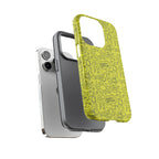 Neon Yellow Wow RG Tough Phone Case for iPhone, Galaxy, or Google Pixel