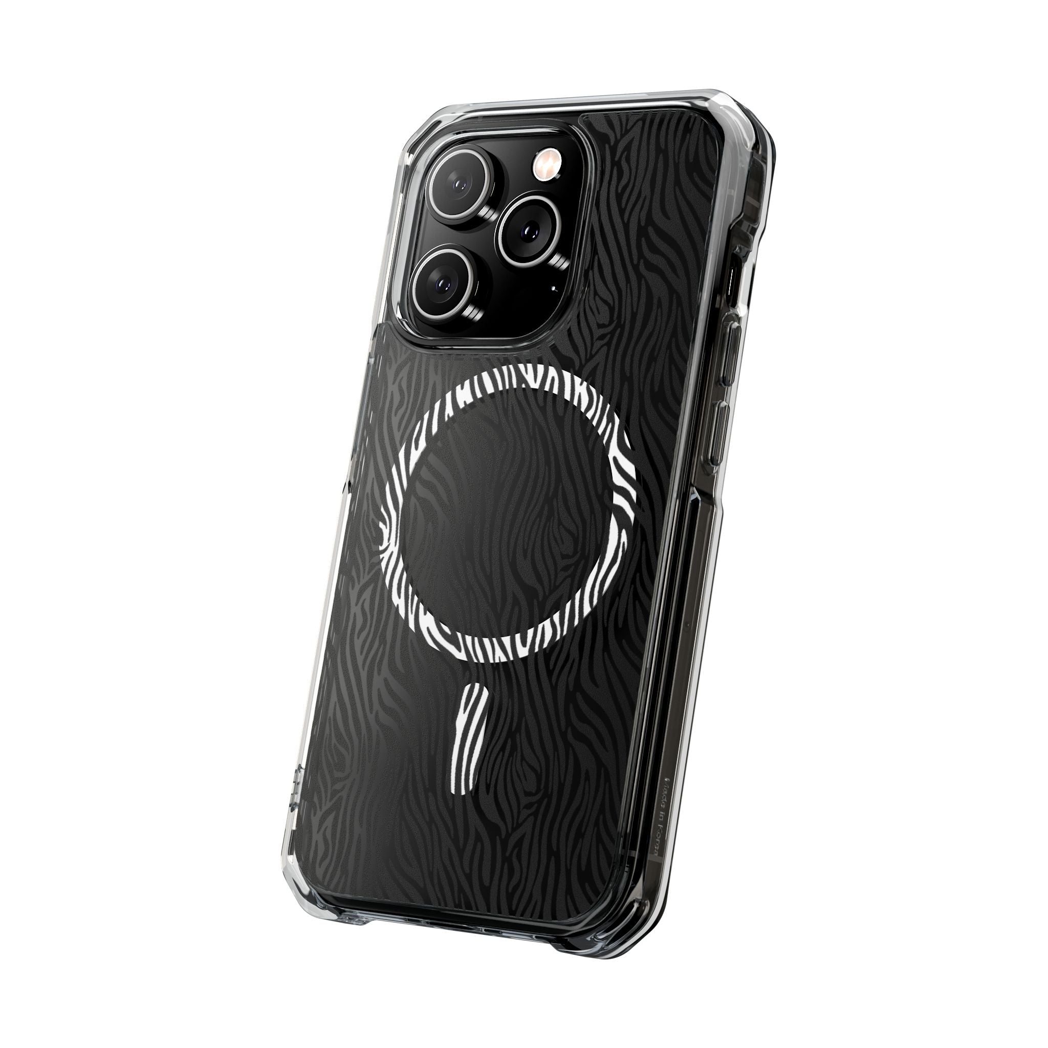 Zebra Magnetic iPhone 14, 15, 16 Series Clear Impact Cases