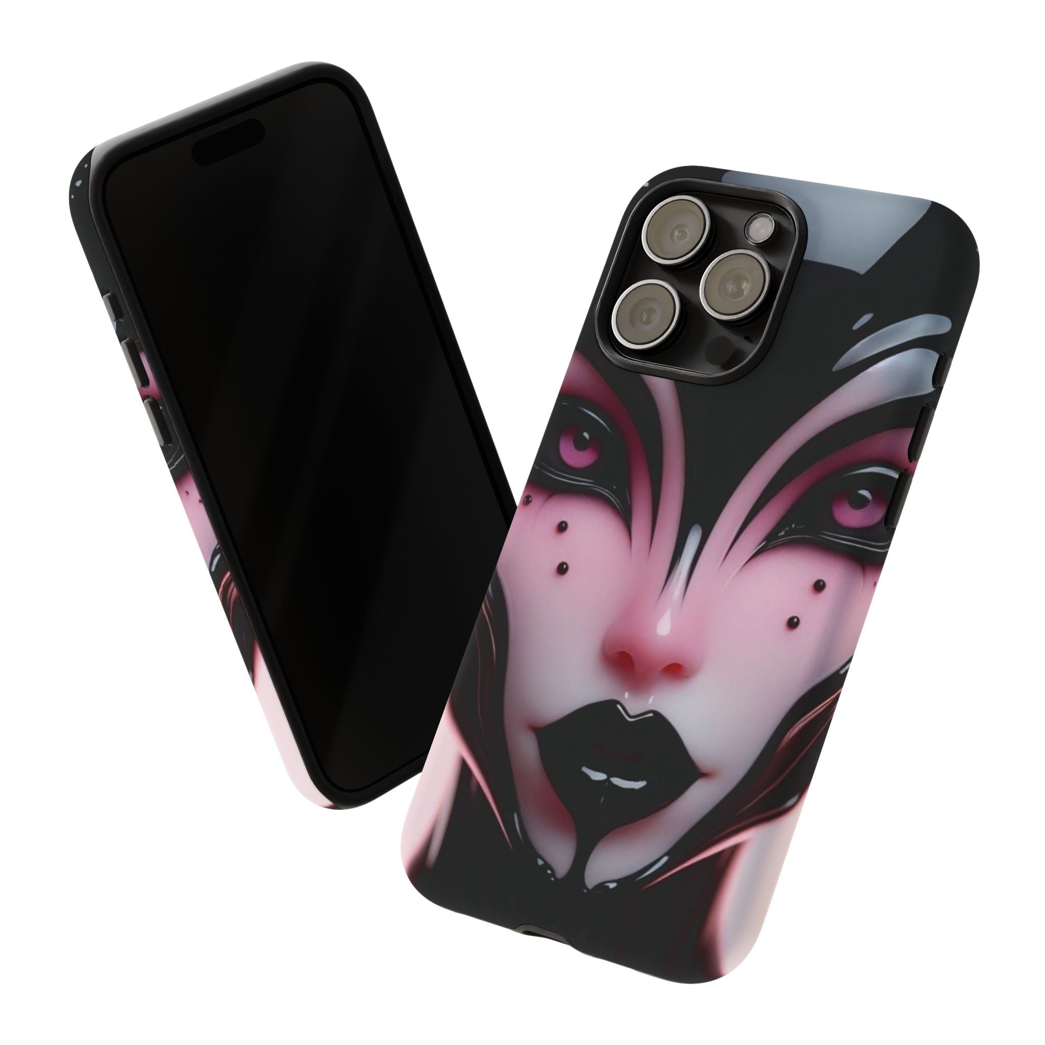 Pink Alien Tough Phone Case for iPhone, Galaxy, or Google Pixel
