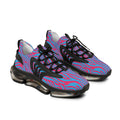 Blue Pink Zebra Men's Mesh Sneakers