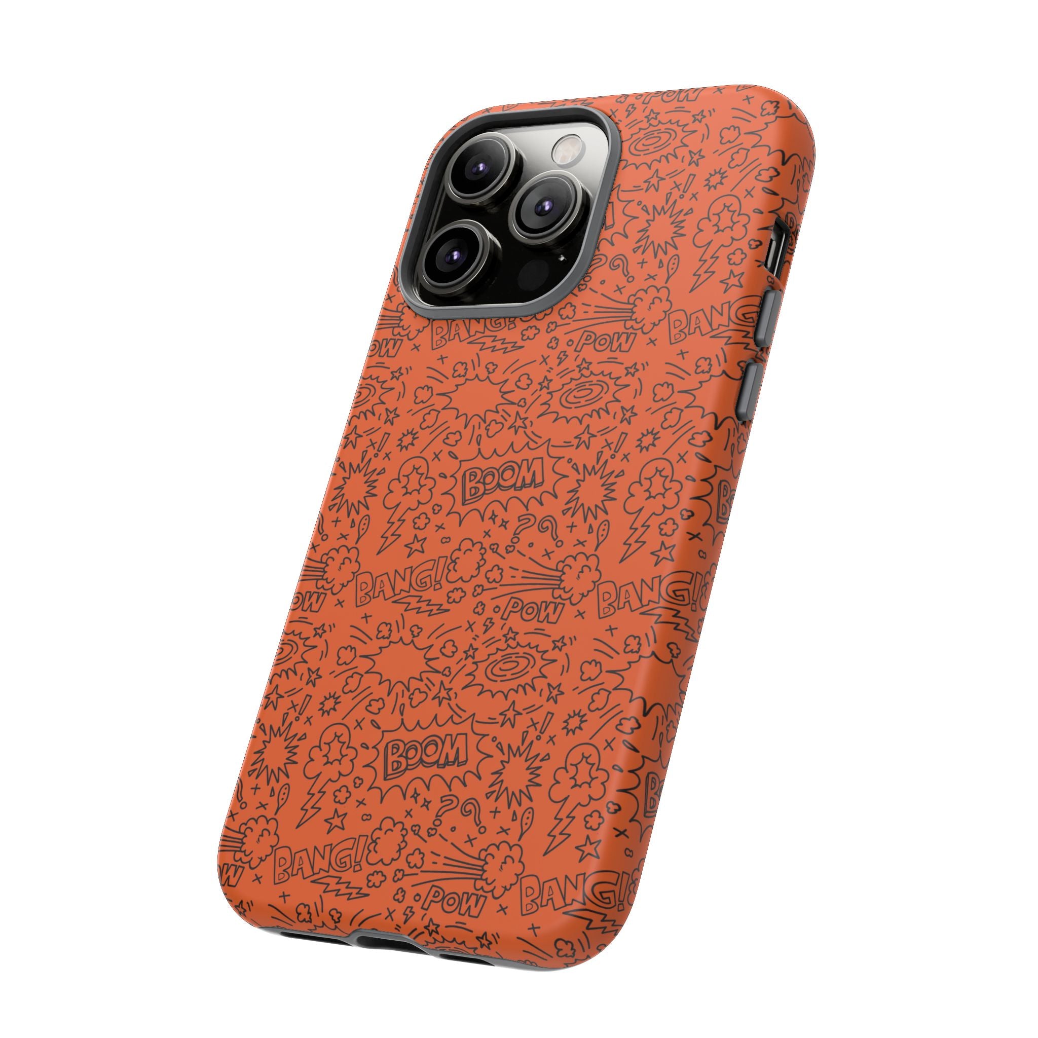 Wow Orange Tough Case for iPhone, Galaxy, or Google Pixel