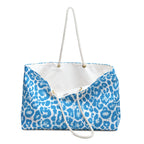 Blue Zebra Eco Friendly Weekender Bag, Travel Tote, Beach Bag