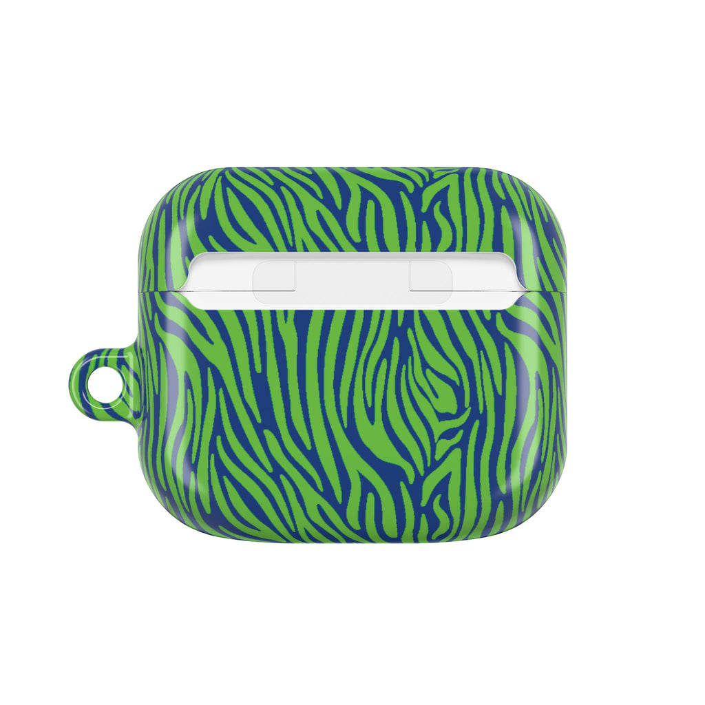 Blue and Green Zebra AirPod Cases
