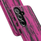 Hot Pink wood print Design Tough Phone Case for iPhone, Galaxy, or Google Pixel