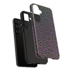 Colorful Leopard Tough Phone Case for iPhone, Galaxy, or Google Pixel