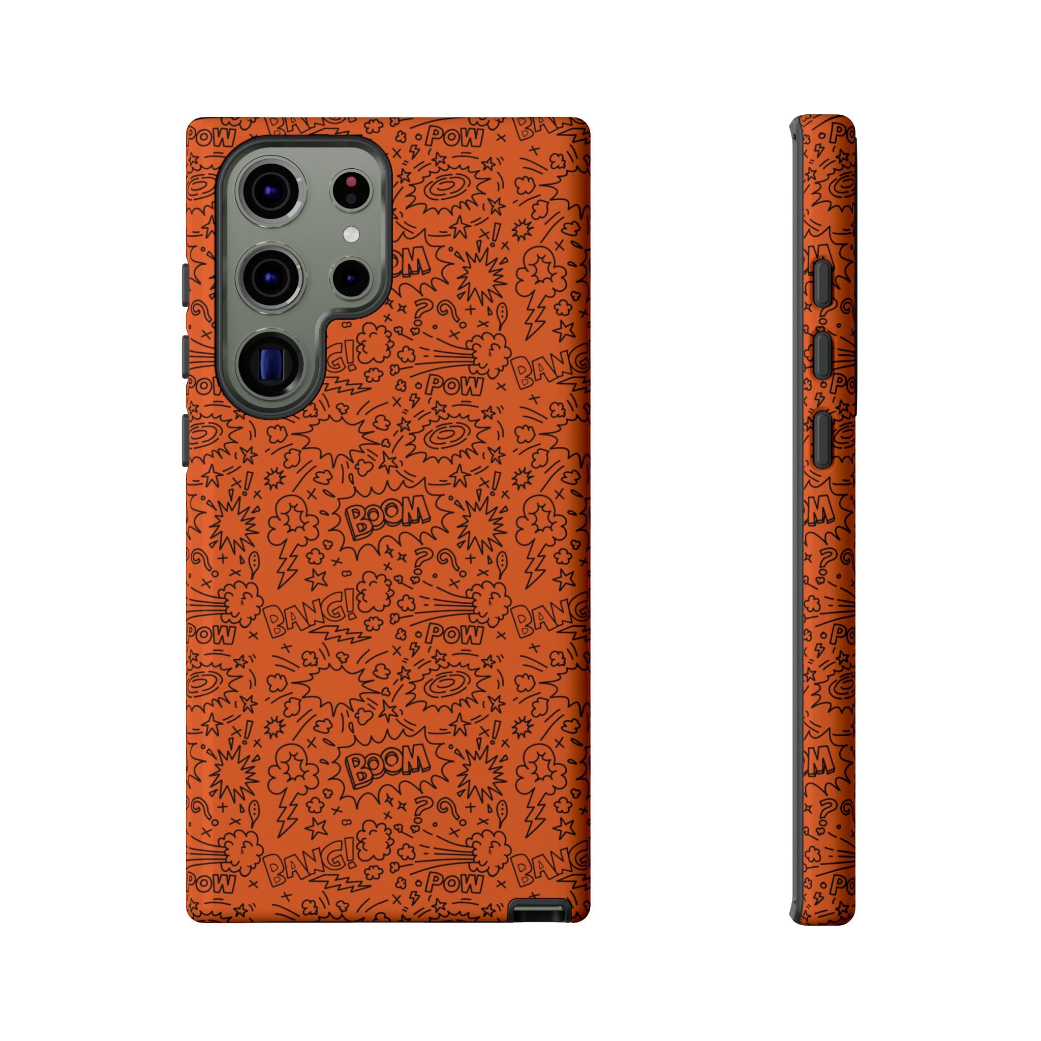 Wow Orange Tough Case for iPhone, Galaxy, or Google Pixel