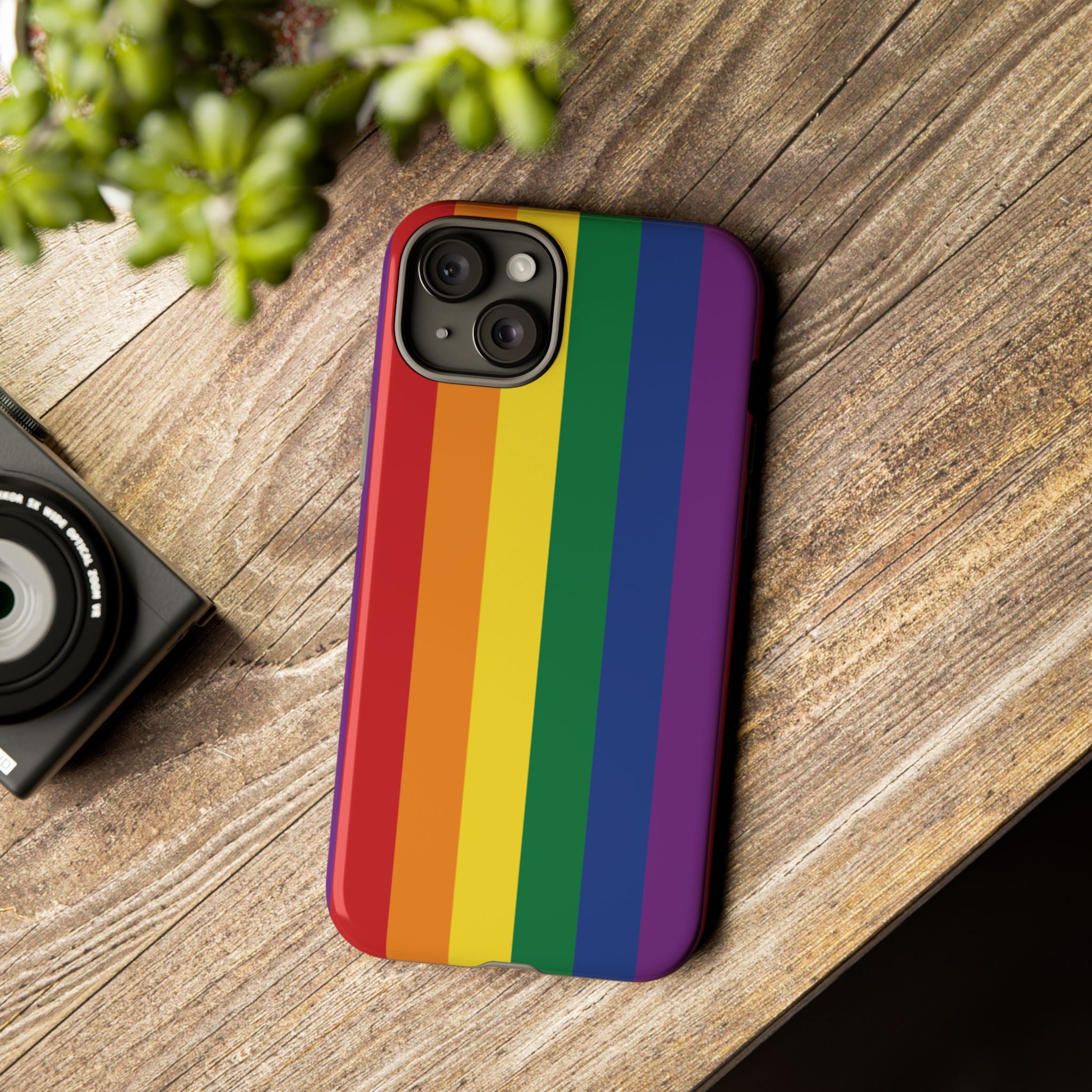 LGBTQ Rainbow Flag Tough Phone Case for iPhone, Galaxy, or Google Pixel