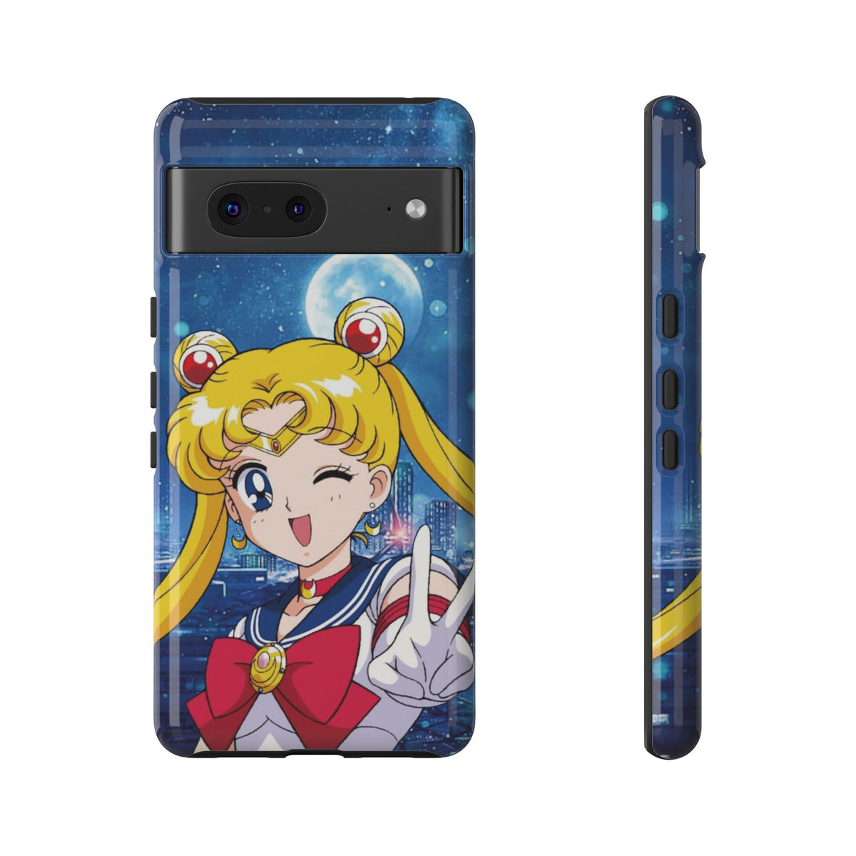 Blue S Moon Tough Case for iPhone, Galaxy, or Google Pixel