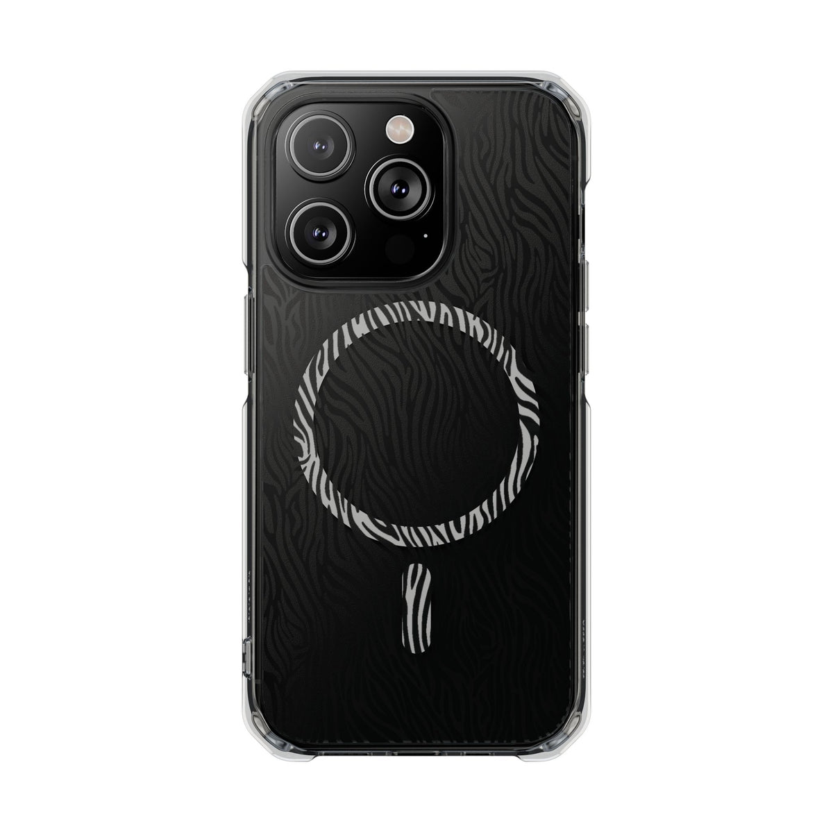 Zebra Magnetic iPhone 14, 15, 16 Series Clear Impact Cases