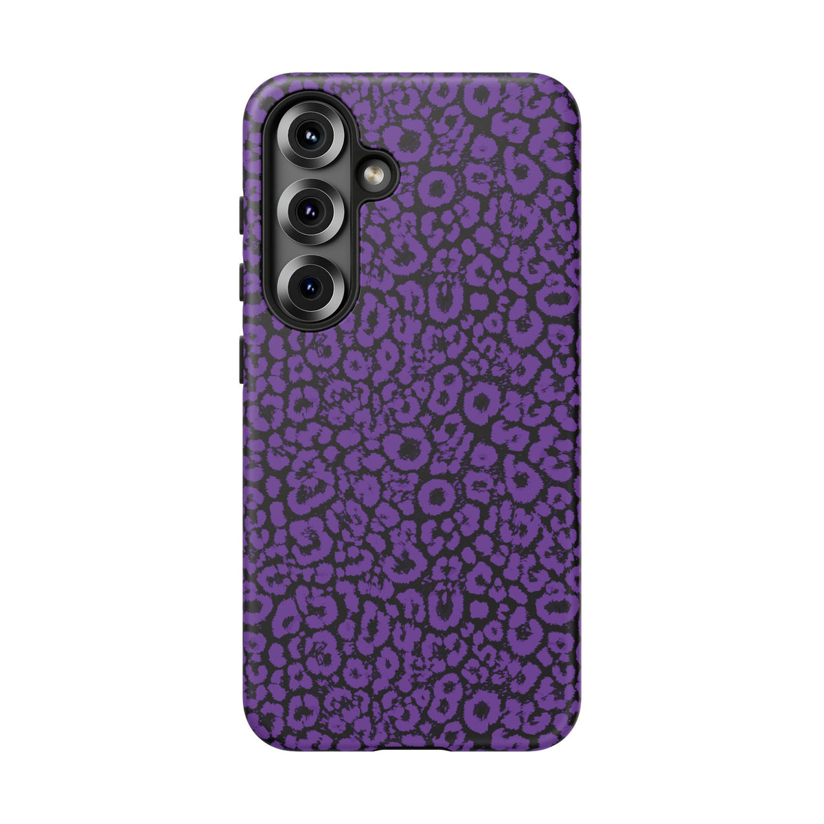 Purple Leopard Tough Case for iPhone, Galaxy or Google Pixel