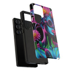 Neon Androgen Cactus Flower Tough Phone Case for iPhone, Galaxy, or Google Pixel