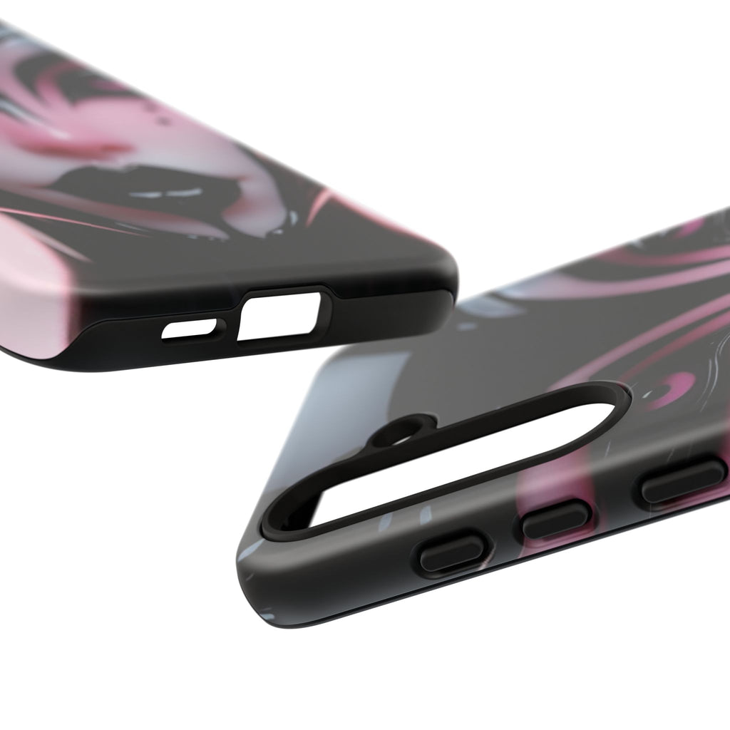 Pink Alien Tough Phone Case for iPhone, Galaxy, or Google Pixel
